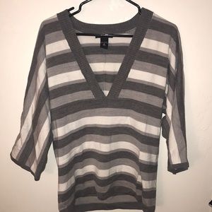light throw on striped sweater